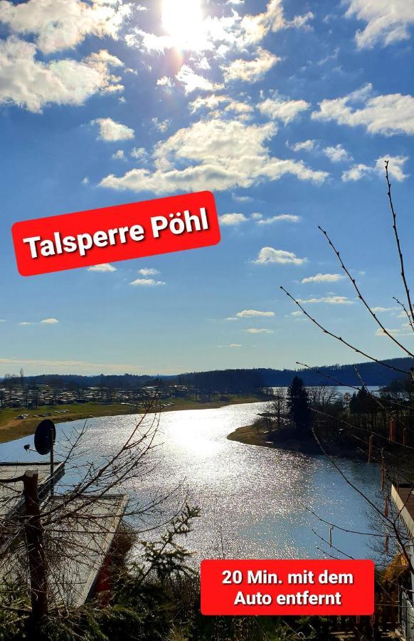 רייכנבאך אים פוגטלנד Ferienwohnung "Blick Mylau" - Naehe Freizeitpark Plohn & Weltgroesster Ziegelsteinbruecke מראה חיצוני תמונה